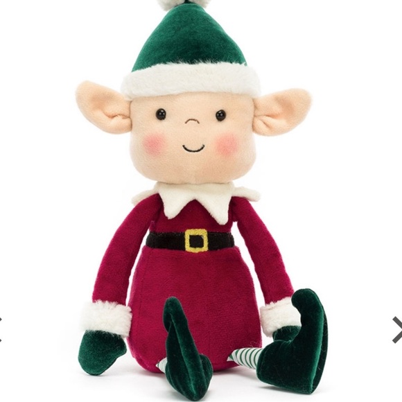 Jellycat Eldo Elf Holiday Plush🆕 - Picture 9 of 9